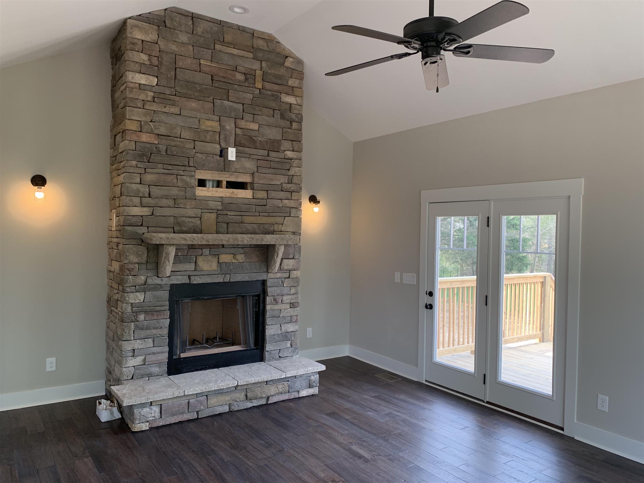 1027 New Deal Potts Road Cottontown, TN 37048 - Photo 10 of 23 Living Room-Stone Fireplace