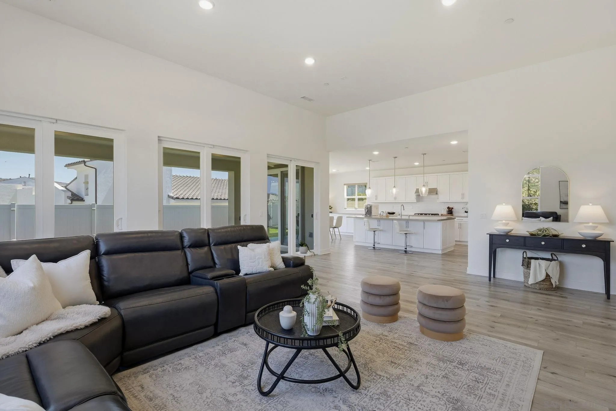 9111 West Bluff Place Santee, CA 92071 - Photo 4 of 36 a living room with furniture and a wooden floor