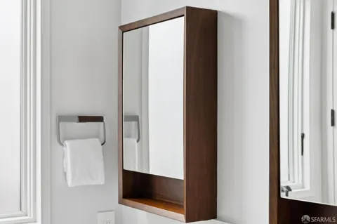 a close view of walk in closet