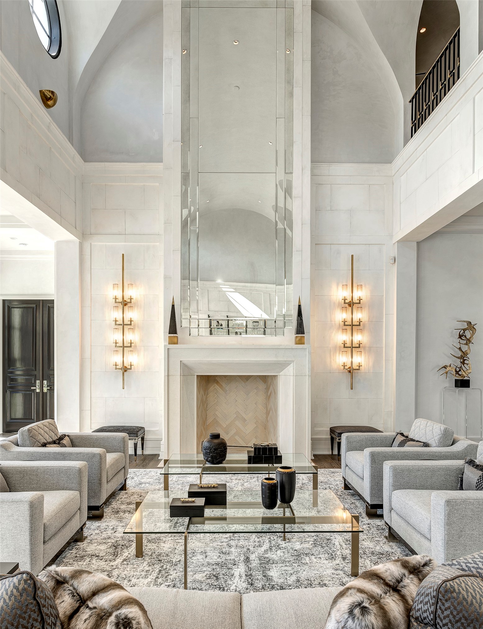 626 Rocky River Road Houston, TX 77056 - Photo 17 of 22 a living room with furniture and a fireplace