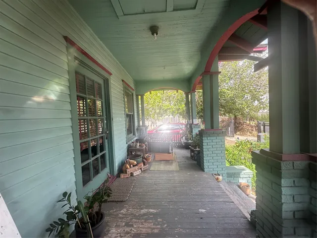 a view of outdoor space and balcony
