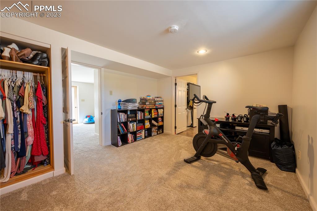 24141 Eccles Street Elbert, CO 80106 - Photo 9 of 37 a view of a room with gym equipment