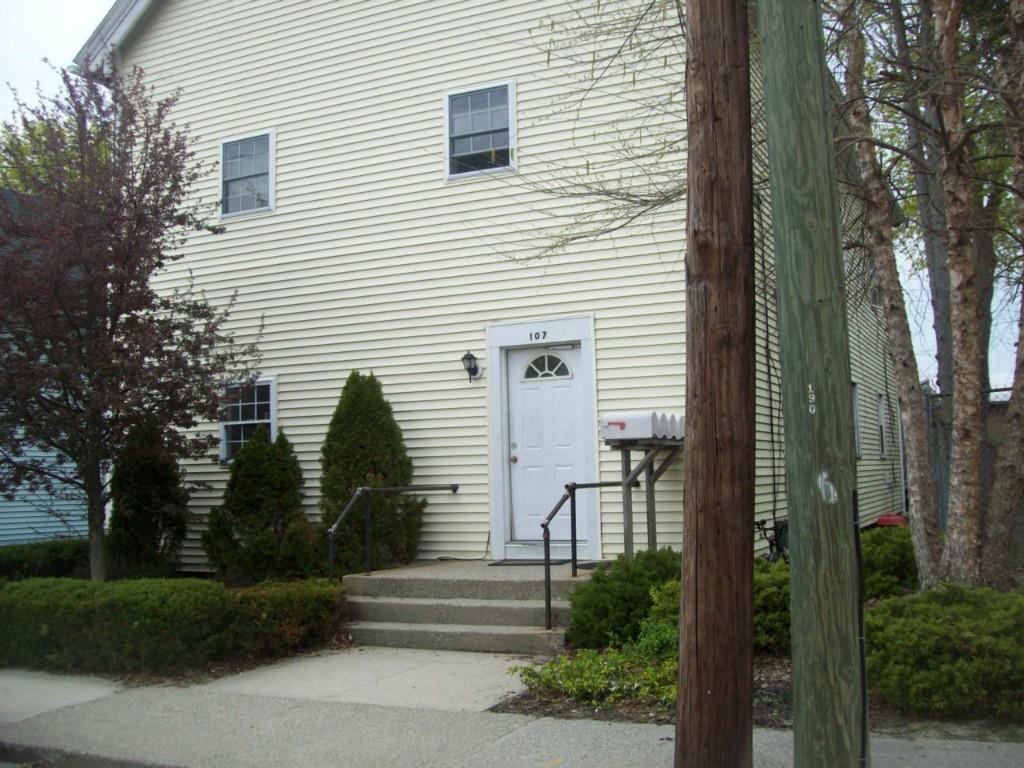 a view of a house with a yard and plants