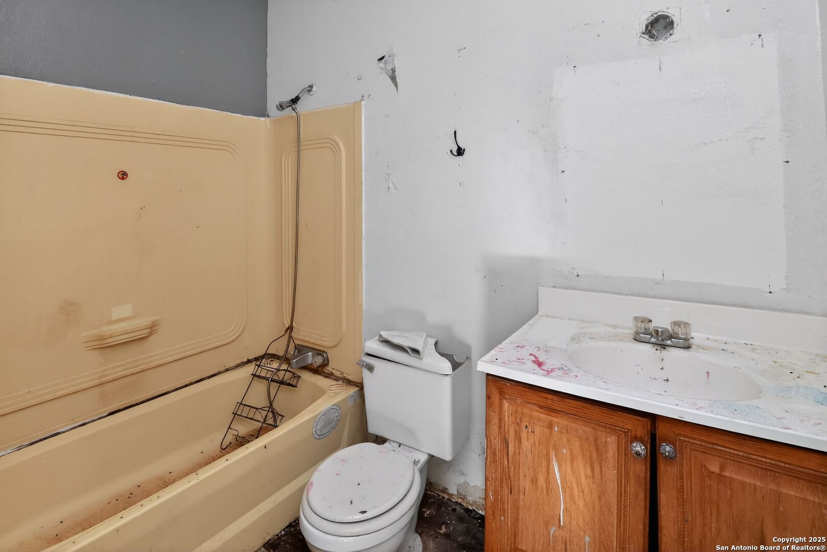 833 High Drive Spring Branch, TX 78070 - Photo 24 of 30 a bathroom with a sink a toilet and shower