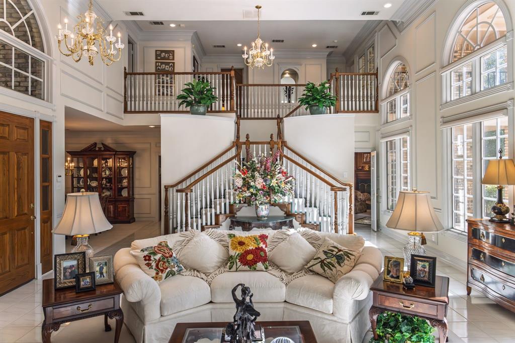 1 Willow Ridge Road Greenville, TX 75402 - Photo 31 of 38 a outdoor living space with furniture and a chandelier