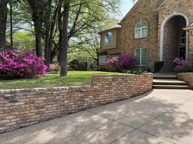 a front view of a house