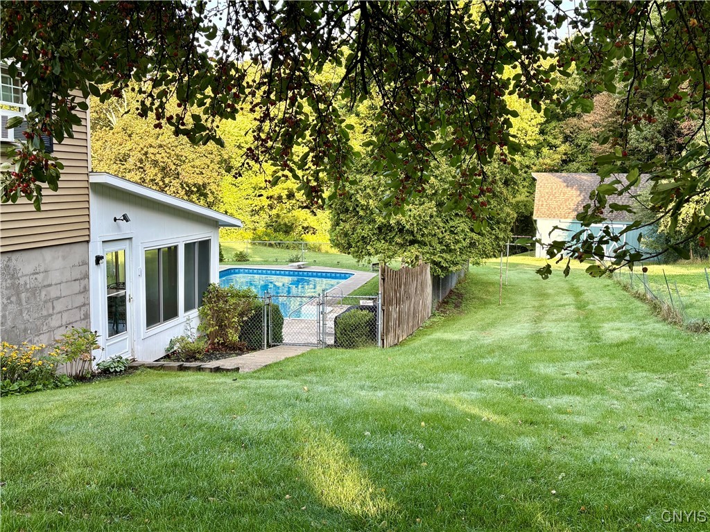 4145 Coye Road LaFayette, NY 13078 - Photo 5 of 48 Fully fenced pool separate from the yard.