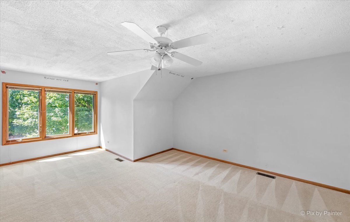 3001 Turnberry Road St. Charles, IL 60174 - Photo 28 of 46 an empty room with windows and fan