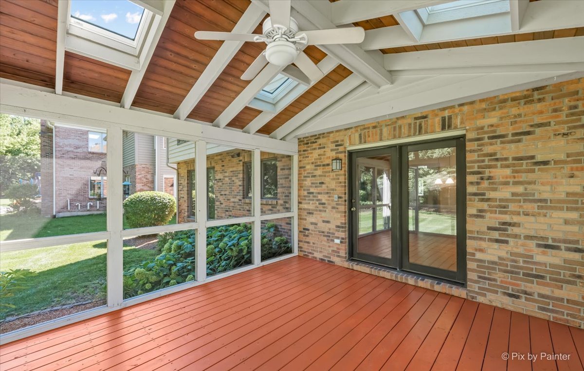 3001 Turnberry Road St. Charles, IL 60174 - Photo 41 of 46 a view of backyard with porch and wooden floor
