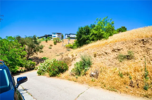 a view of car parked on street