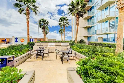 a view of an outdoor space with seating