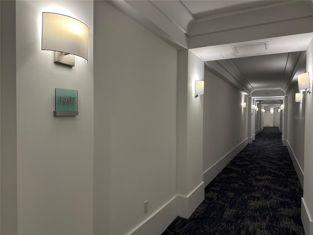 1350 Main Street, Unit 1401 Sarasota, FL 34236 - Photo 23 of 69 a view of a hallway