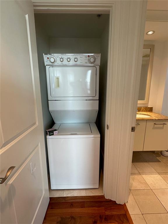 1350 Main Street, Unit 1401 Sarasota, FL 34236 - Photo 47 of 69 a utility room with washer and dryer