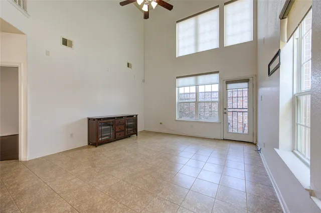a view of an entryway with a kitchen