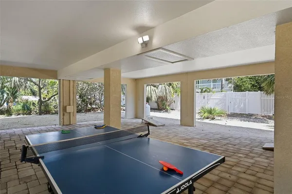 a view of a lounge chairs in patio