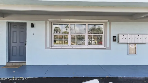 a view of front door
