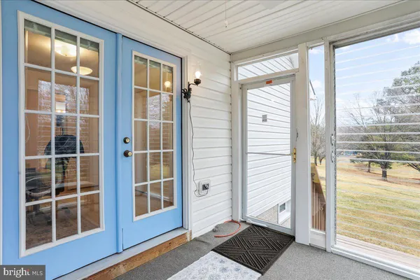 a view of front door