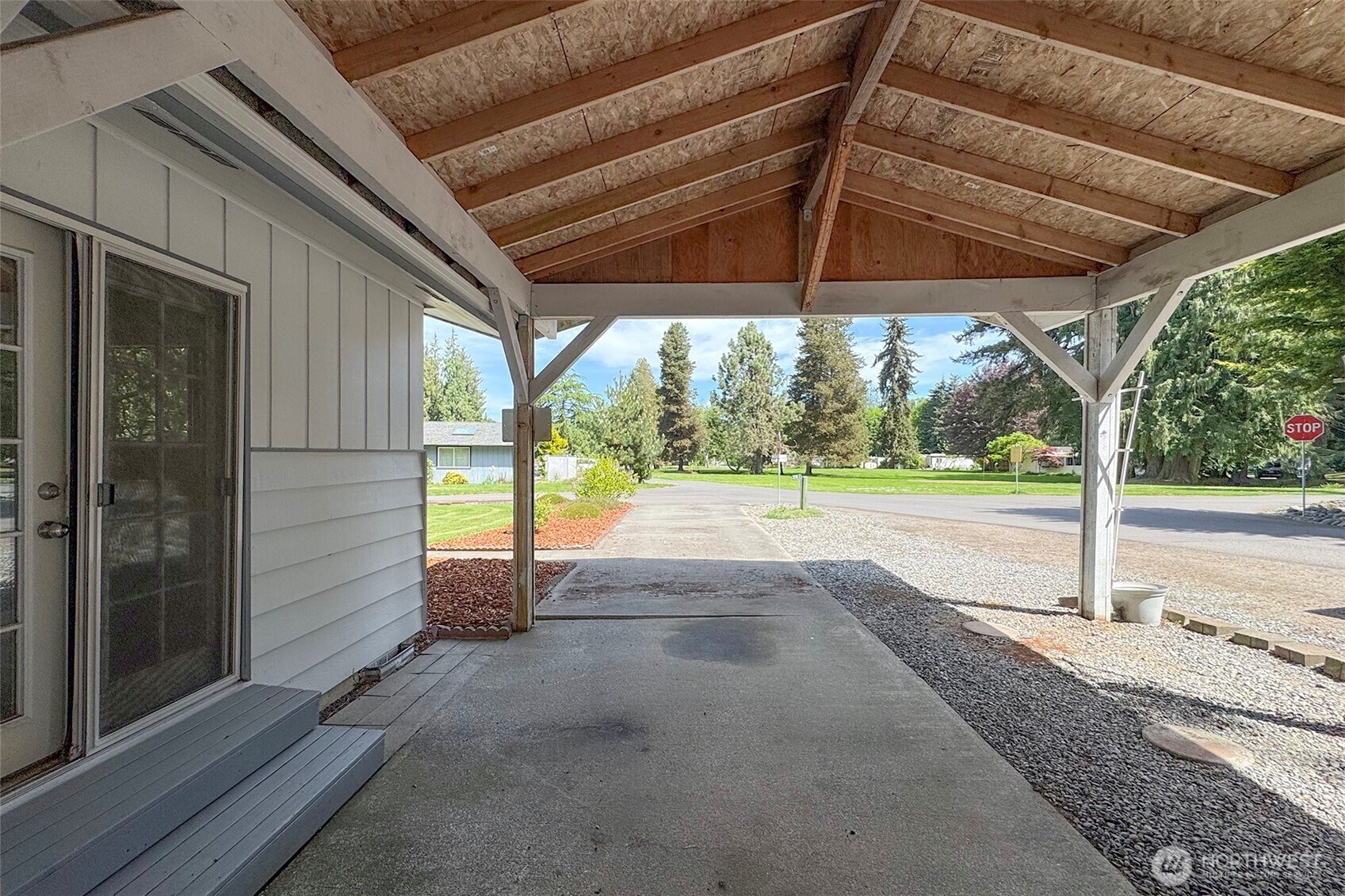 370 Dungeness Meadows Sequim, WA 98382 - Photo 32 of 40 a view of yard with porch and outdoor seating