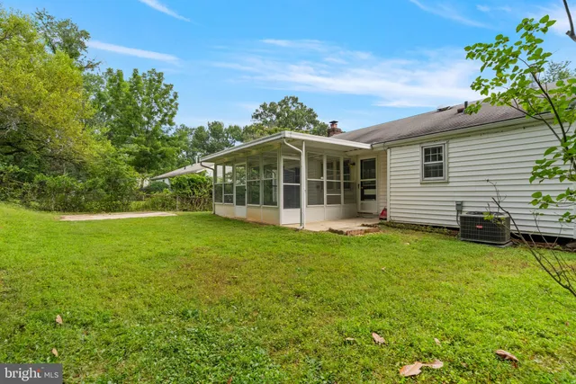 a view of a backyard with a garden