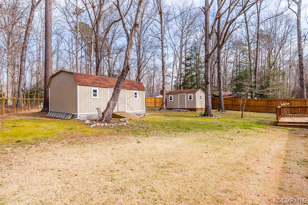 100 Riva Ridge Circle Sandston, VA 23150 - Photo 29 of 33 Privacy fence on one side, beautiful quiet wooded