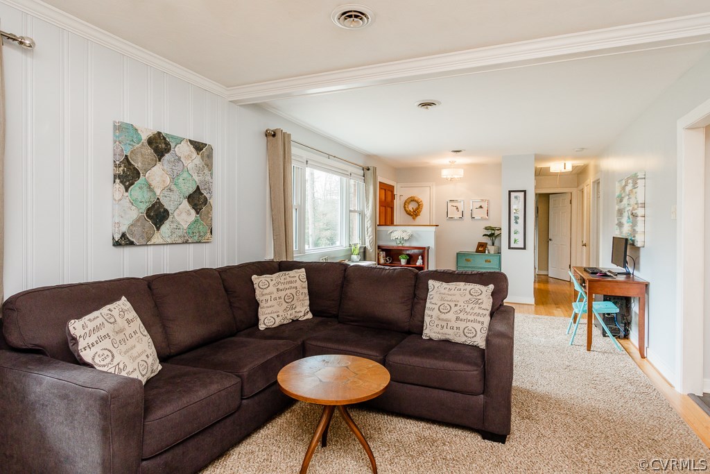 100 Riva Ridge Circle Sandston, VA 23150 - Photo 8 of 33 living room with hard wood flooring