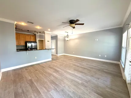 a view of a garage