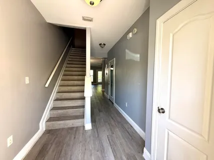 view of wooden door