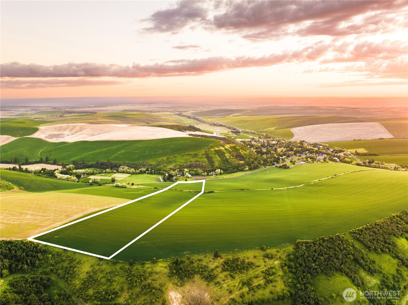 a view of an ocean and beach