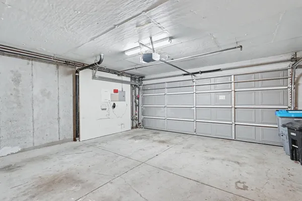 a view of a garage