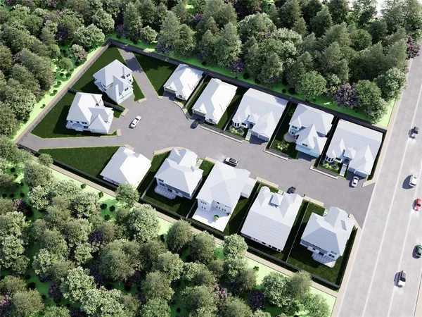 a car parked in front of a house