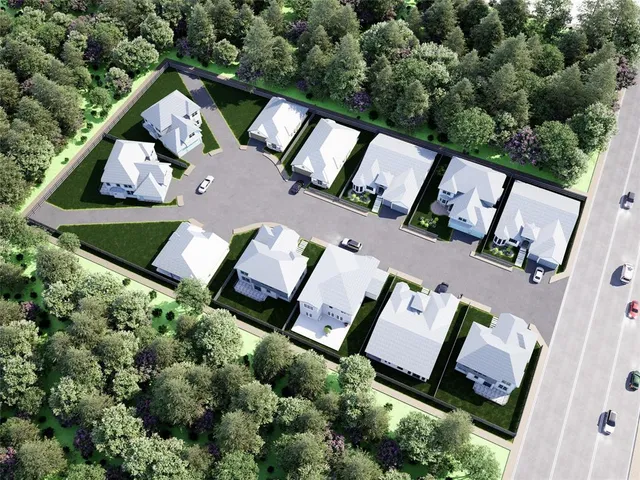 a car parked in front of a house