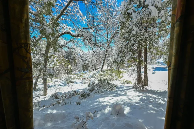 a view of an outdoor space with seating area