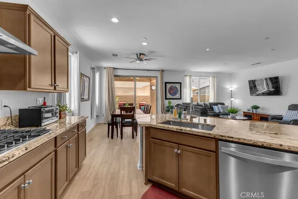 a kitchen with lots of counter top space and appliances