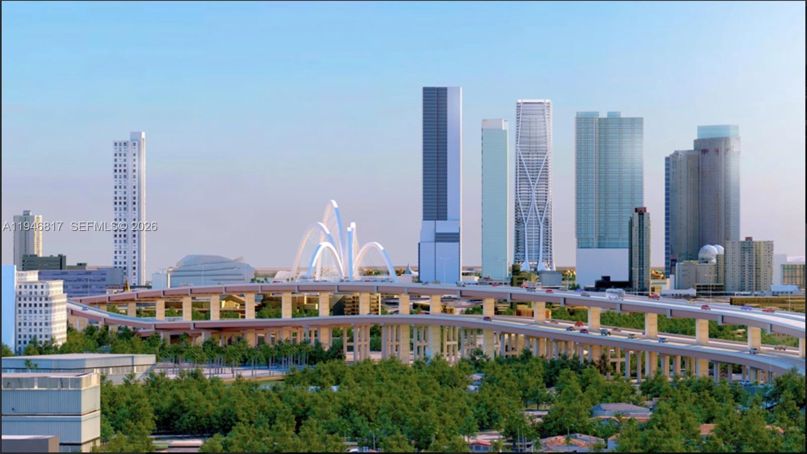 1861 Northwest S River Drive, Unit 1404 Miami, FL 33125 - Photo 4 of 15 Future View after Signature Bridge Development