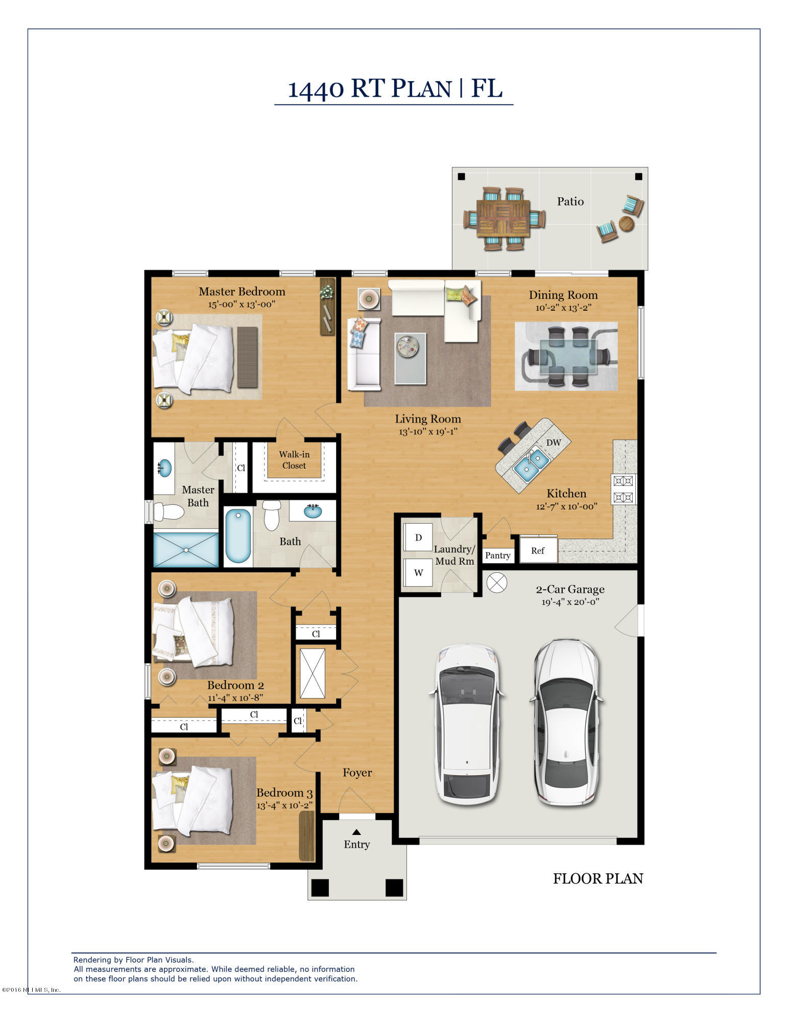4126 Muncy Road Jacksonville, FL 32207 - Photo 16 of 16 1440RTPlan-FloorPlan-Print