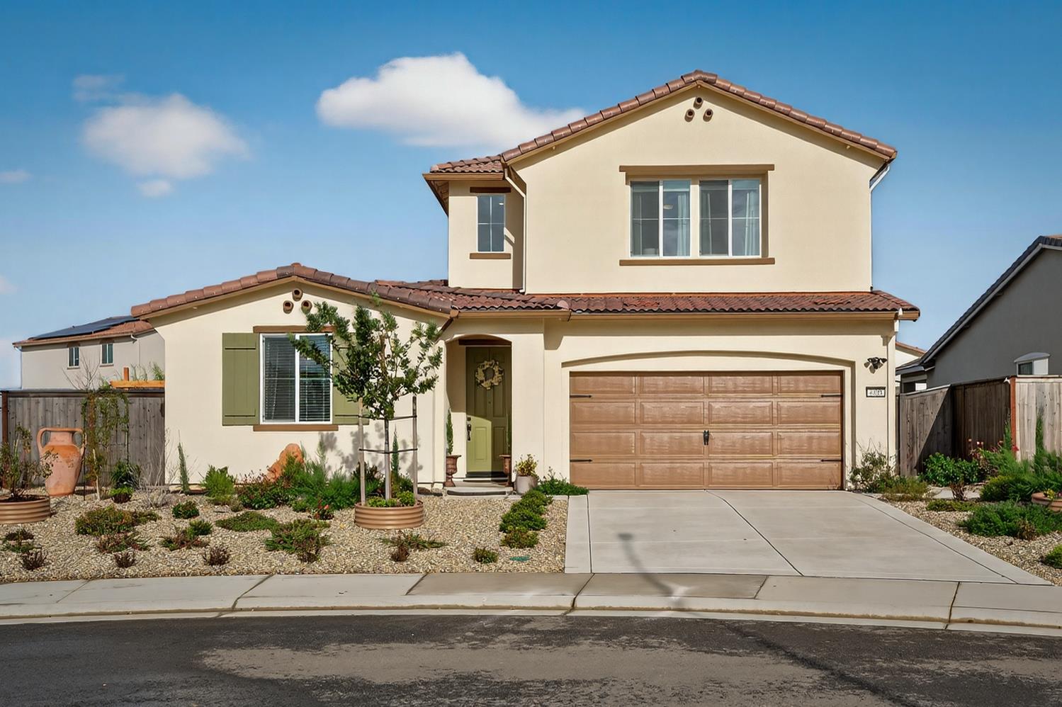 a front view of a house