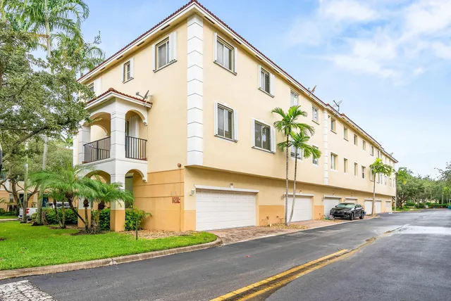 a front view of a building