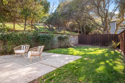 a view of table and chair in the patio