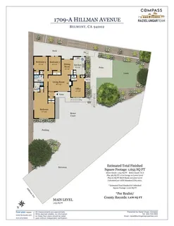 $1,695,000 | 1709 Hillman Avenue, Belmont, CA 94002