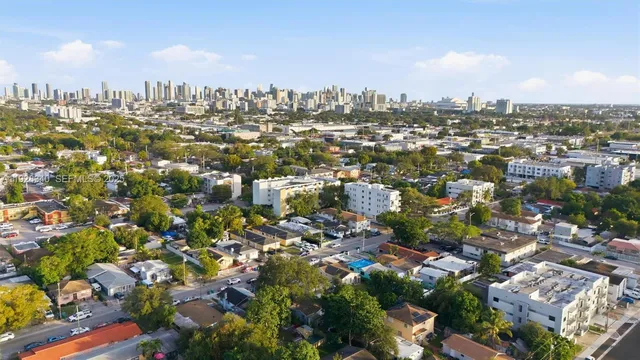 an aerial view of a city