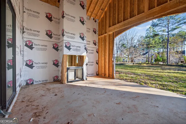 a view of a house with a street