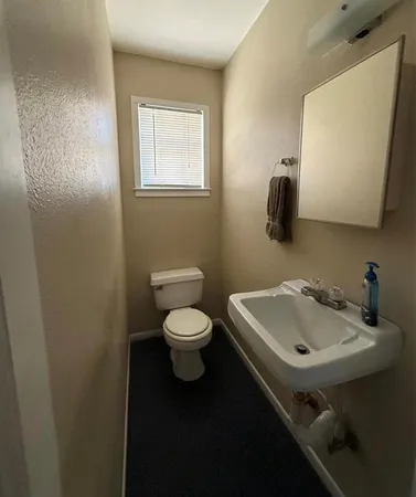a bathroom with a sink and a toilet