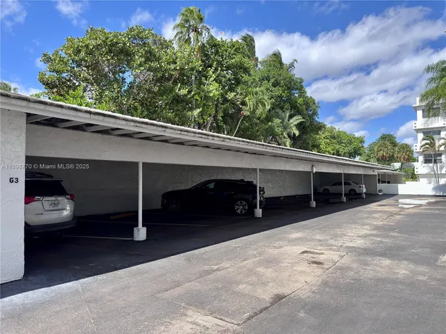 a view of a car garage