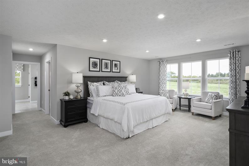 3422 Fox Pointe Lane York, PA 17404 - Photo 17 of 27 a spacious bedroom with a bed and glass wall