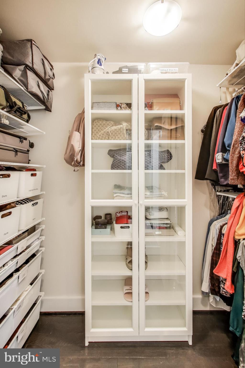 426 18th Street Northeast, Unit 2 Washington, DC 20002 - Photo 9 of 20 a view of walk in closet with clothes and shoes
