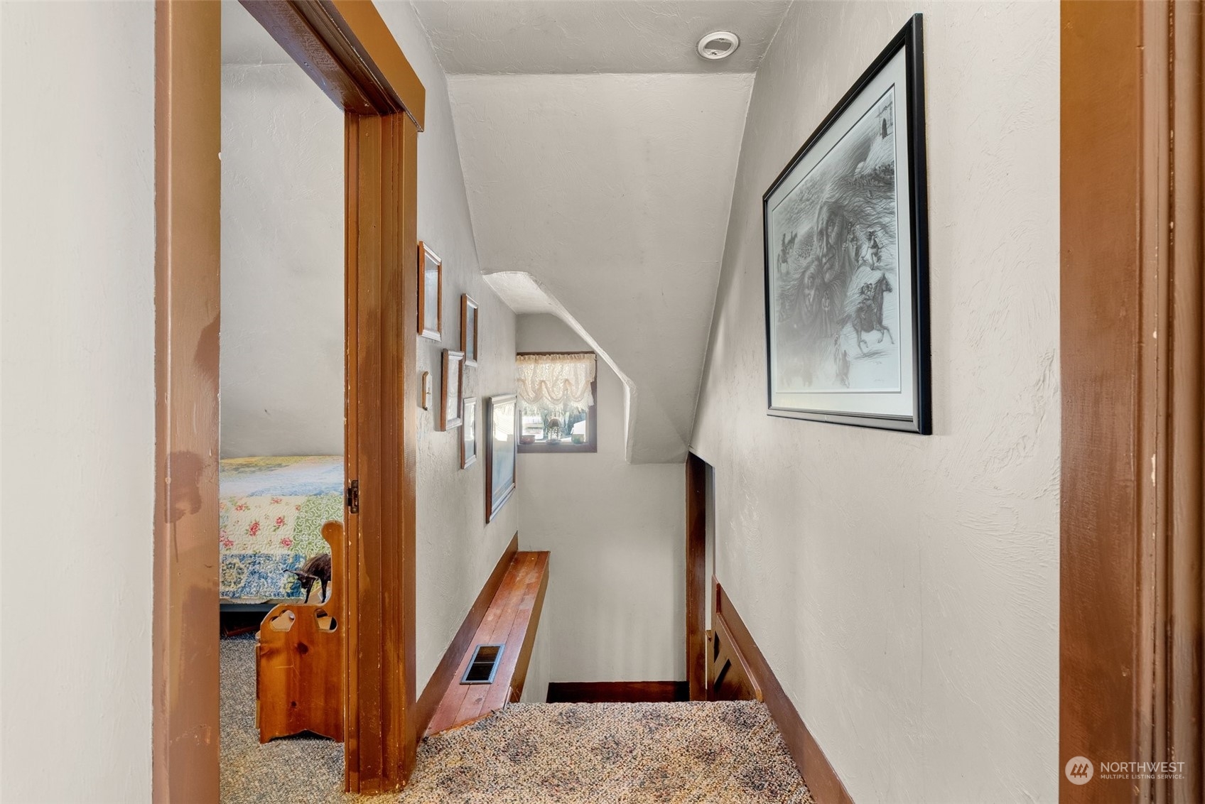 809 Long Road Centralia, WA 98531 - Photo 16 of 37 a view of a hallway with paintings on the wall