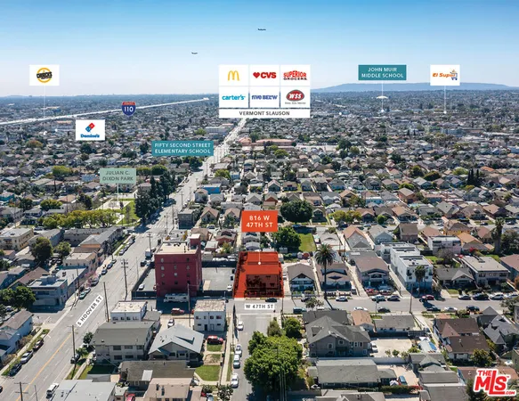 an aerial view of a