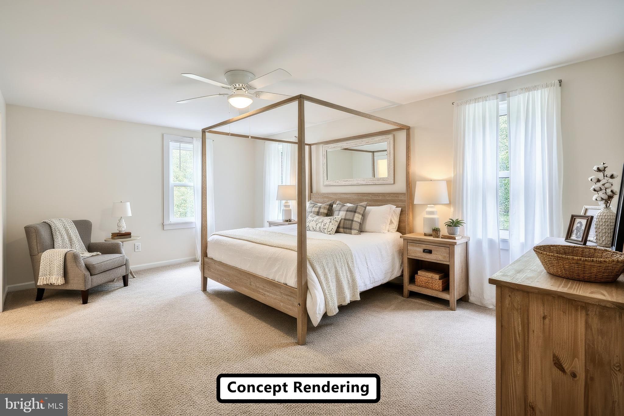 556 Bair Road Delta, PA 17314 - Photo 31 of 48 a bed room with a bed and a couch