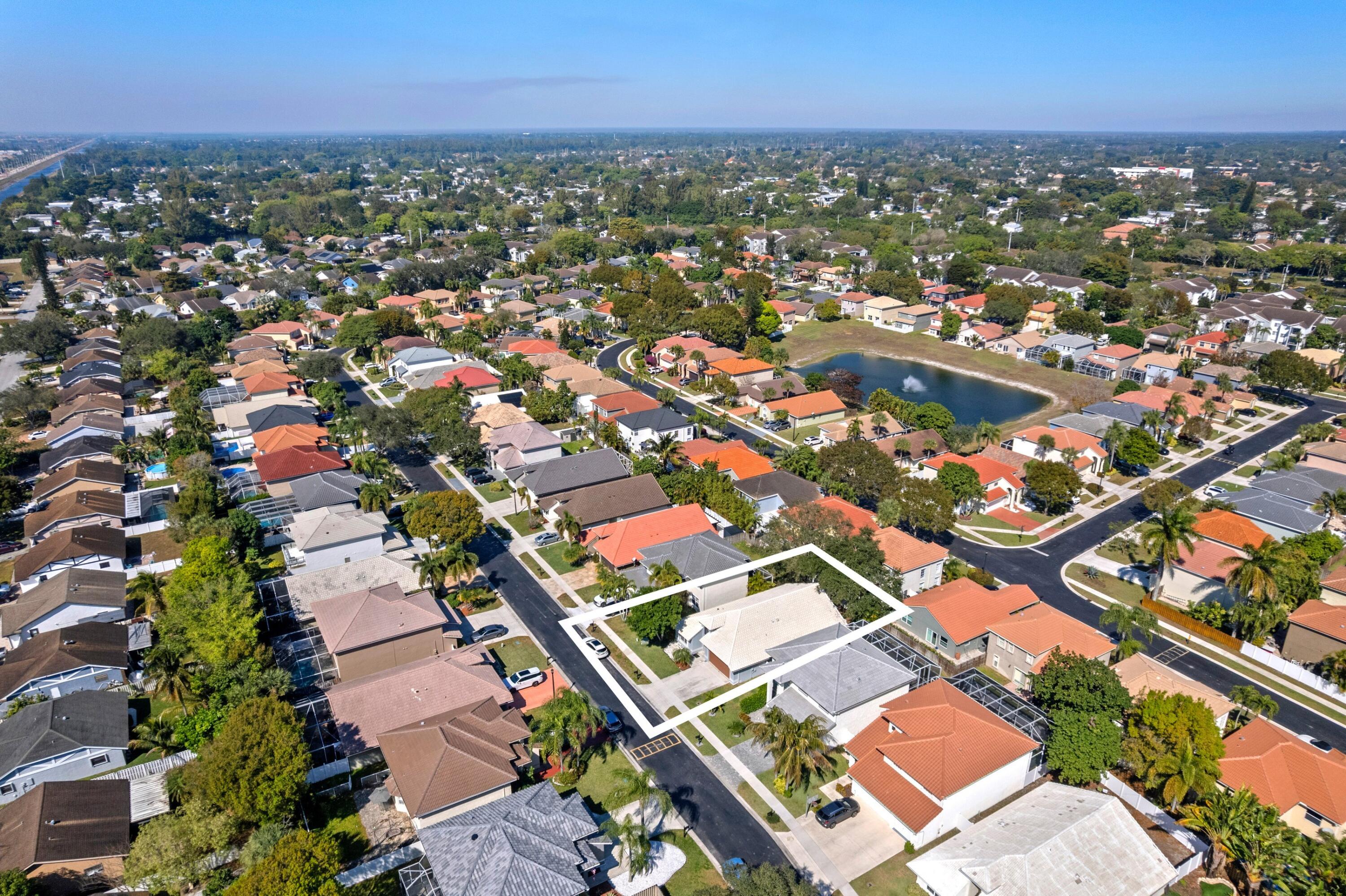 10217 Brookville Lane Boca Raton, FL 33428 - Photo 1 of 44 Aerial Neighborhood View