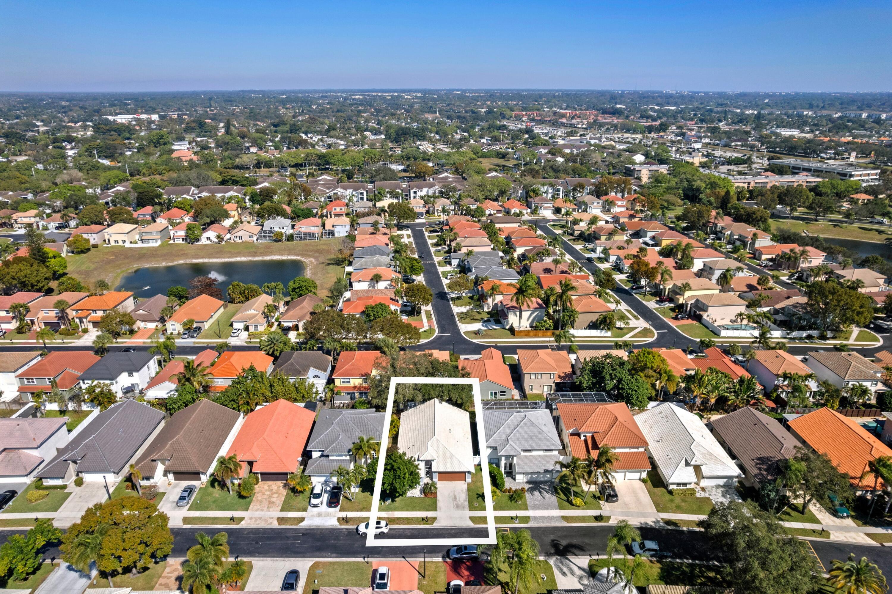 10217 Brookville Lane Boca Raton, FL 33428 - Photo 27 of 44 Aerial Neighborhood View